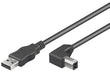 EAN 5704327927488 - Microconnect USBAB3ANGLED cable USB USB 2.0 3 m USB A USB B Negro imagen 1