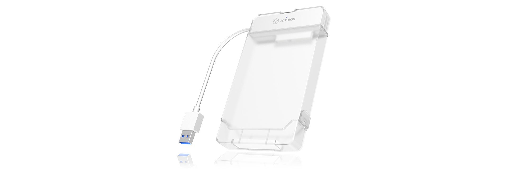EAN 4250078163244 - ICY BOX IB-AC703-U3 Carcasa de disco duro/SSD Blanco 2.5" imagen 1
