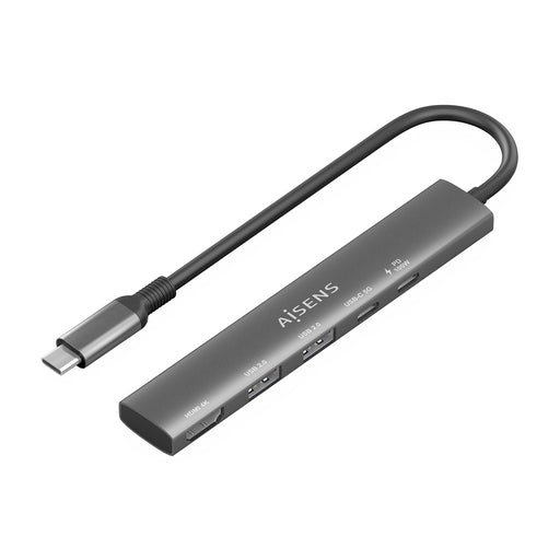 EAN 8435739903117 - AISENS ASUC-5P022-GR base para portátil y replicador de puertos Alámbrico USB 3.2 Gen 1 (3.1 Gen 1) Type- imagen 1