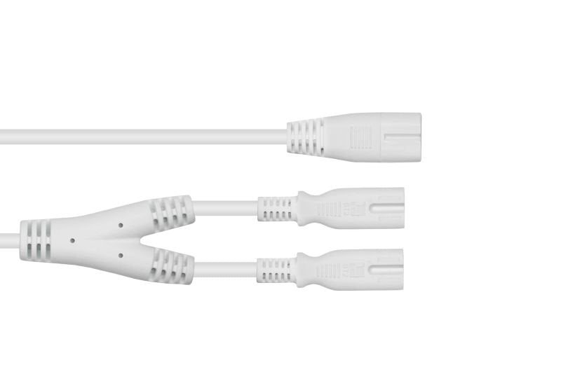 EAN 4066857003256 - Kabelmeister SK0877-W003 cable de transmisión Blanco 0,3 m C8 acoplador 2 x C7 coupler imagen 3