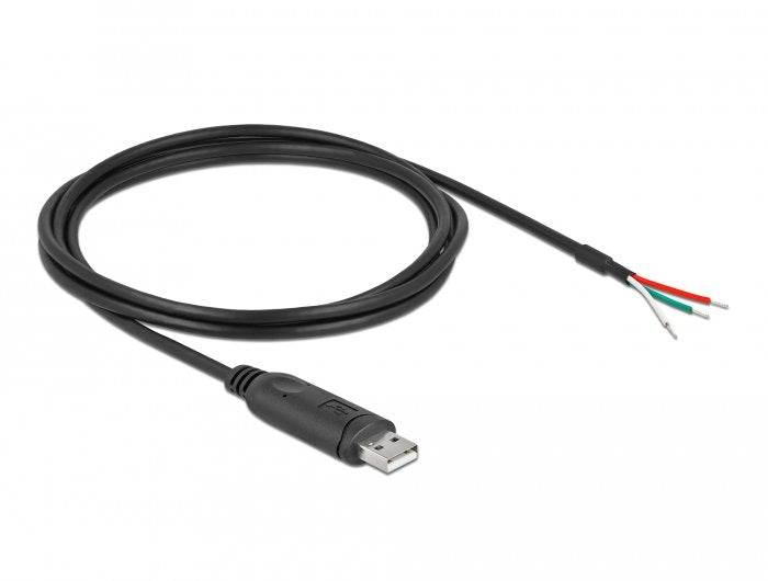 EAN 4043619904280 - DeLOCK 90428 cable de serie Negro 2 m USB 2.0 RS-232 imagen 2