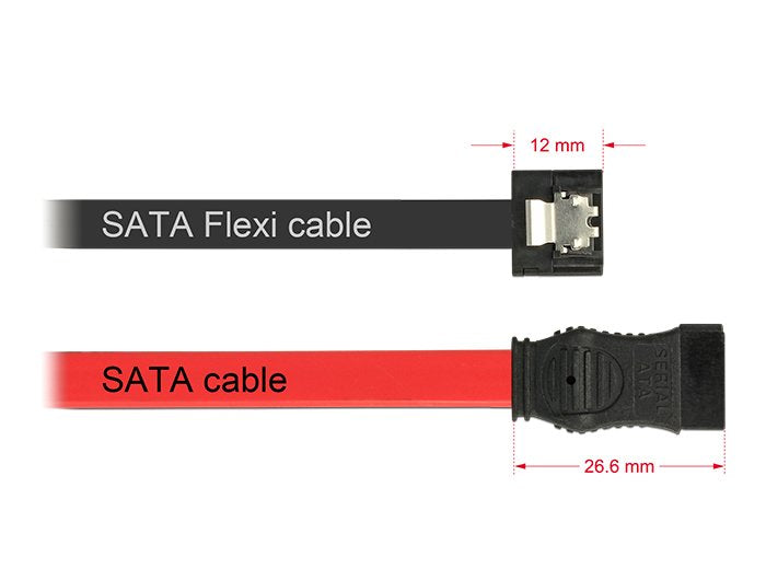 EAN 4043619838387 - DeLOCK 83838 cable de SATA 0,1 m SATA 7-pin Negro imagen 2