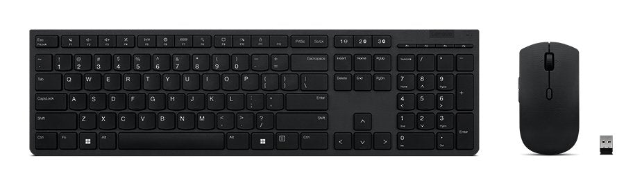 EAN 0195892062653 - Lenovo 4X31K03968 teclado Ratón incluido Oficina RF Wireless + Bluetooth Inglés de EE. UU. Gris imagen 1