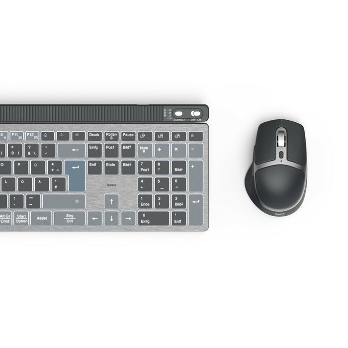 EAN 4047443520517 - Hama WKM-750 teclado Ratón incluido Hogar / Oficina Bluetooth QWERTZ Alemán Antracita, Negro, Azul imagen 7