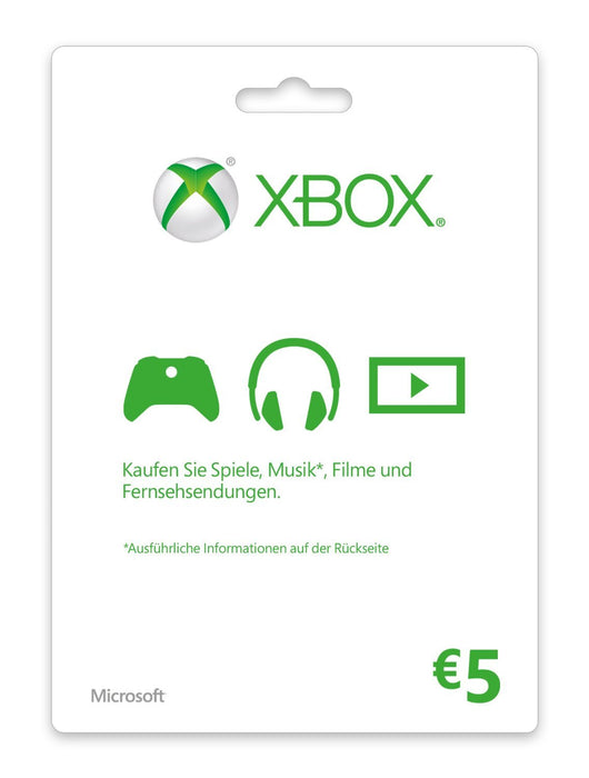 EAN 885370846201 - Microsoft Xbox LIVE Gift Card 5€ Videojuegos Tarjeta de regalo imagen 1