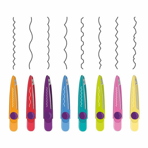 EAN 8411574006725 - Milan 14930908 tijera de escritorio y manualidades Tijeras de manualidades Corte con forma Multicolor imagen 2