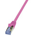 EAN 4052792020854 - LogiLink 3m Cat.6A 10G S/FTP cable de red Rosa Cat6a S/FTP (S-STP) imagen 1
