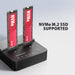 EAN 8595247909558 - Axagon ADSA-M2C22L base de conexión para disco duro USB 3.2 Gen 2x2 Type-C Negro imagen 4