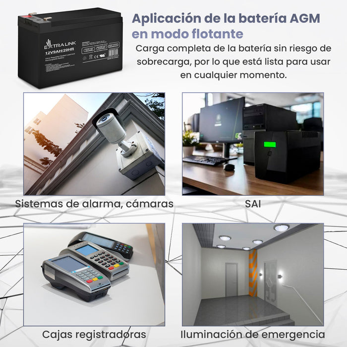 EAN 5903148916569 - Extralink AKUMULATOR BATTERY ACCUMULATOR AGM 12V 9AH Sealed Lead Acid (VRLA) imagen 23