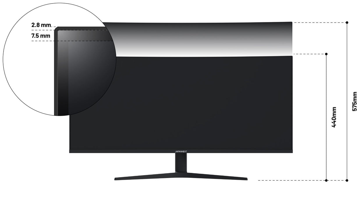 EAN 4589511171592 - JAPANNEXT JN-IPS375UWQHD+75F-C65W-HS pantalla para PC 95,2 cm (37.5") 3840 x 1600 Pixeles UltraWide Quad  imagen 3