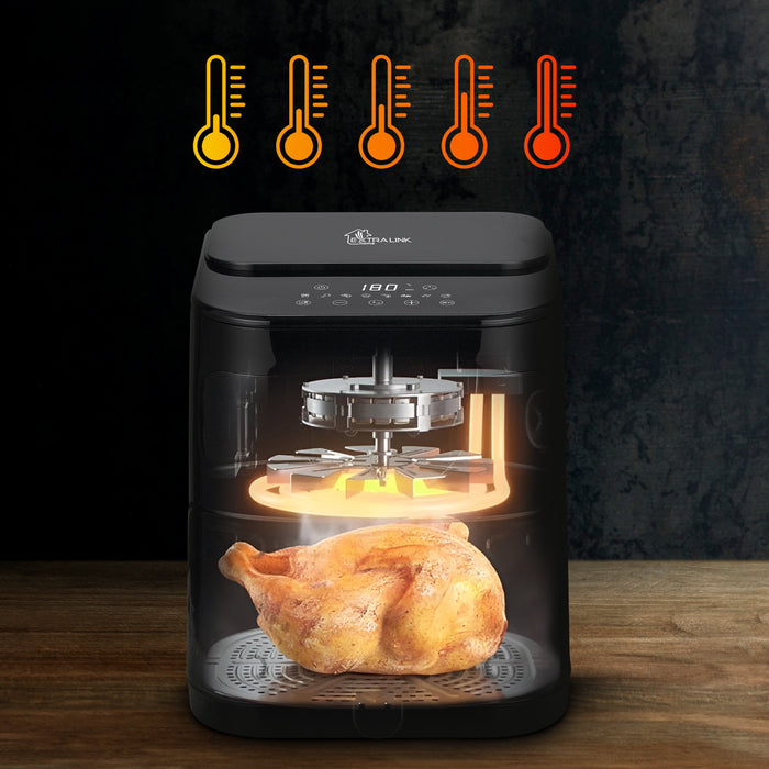 EAN 5906168634512 - Extralink HOME AIR FRYER 5.2L EU SJ-520 freidora Sencillo 5,2 L 1600 W Freidora de aire caliente Negro imagen 3