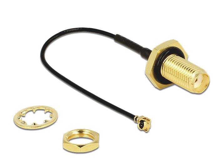 EAN 4043619889655 - DeLOCK 1m, SMA/MHF cable coaxial imagen 1