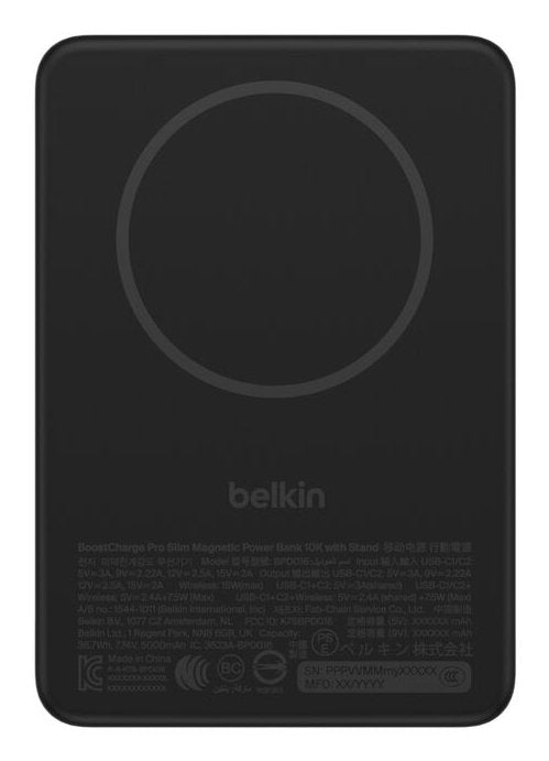 EAN 0745883941704 - Belkin BPD016HQBK batería externa 5000 mAh Cargador inalámbrico Negro imagen 1
