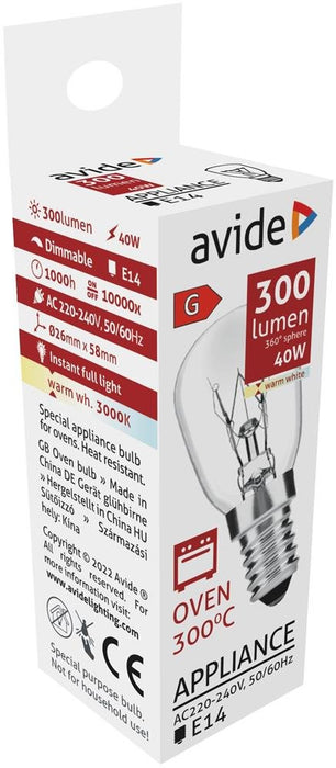 EAN 5999097944562 - Avide AROB14WW-40W lámpara LED Blanco cálido 3000 K E14 G imagen 2