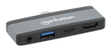 EAN 0766623190404 - Manhattan 190404 base para portátil y replicador de puertos Alámbrico USB 3.2 Gen 2 (3.1 Gen 2) Type-C Gr imagen 4