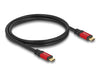 EAN 4043619806522 - DeLOCK 80652 cable USB USB4 Gen 2x2 USB C Negro, Rojo imagen 1