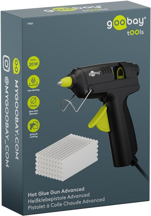 EAN 4040849778254 - Goobay 77825 pistola y lápiz de silicona caliente Pistola de cola termofusible Negro 20 W imagen 8