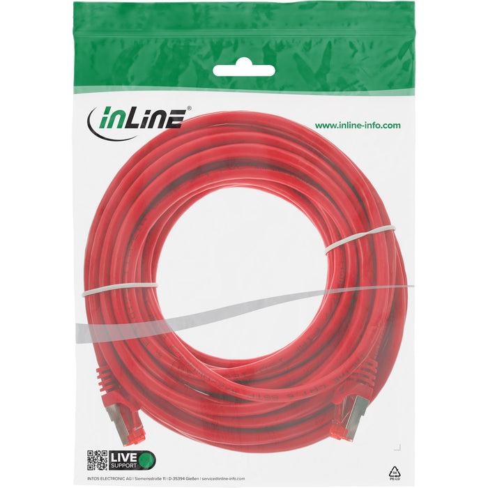 EAN 4043718231829 - InLine 76107R cable de red Rojo 7,5 m Cat6 S/FTP (S-STP) imagen 3