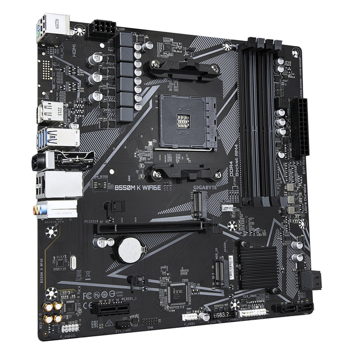 EAN 4719331880811 - GIGABYTE B550M K WIFI6E AMD B550 Zócalo AM4 micro ATX imagen 3