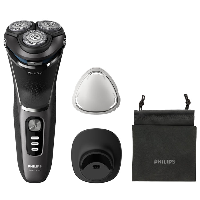 EAN 8720689018630 - Philips S3343/13 afeitadora Máquina de afeitar de rotación Recortadora Negro, Cromo imagen 1