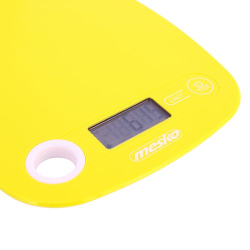 EAN 5902934830393 - Mesko Home MS 3159y Amarillo Encimera Rectángulo Báscula electrónica de cocina imagen 3