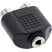 EAN 4043718080519 - InLine 99346 cambiador de género para cable 3.5mm jack female 2xCinch Negro imagen 2