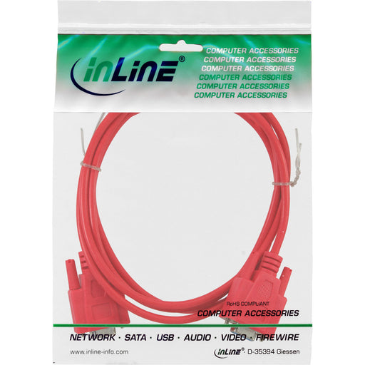 EAN 4043718108794 - InLine 12222B cable de serie Rojo 2 m imagen 2