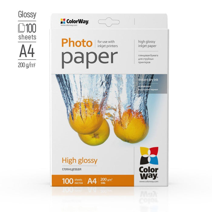 EAN 6942941820559 - Colorway PG200100A4 papel fotográfico A4 Blanco Brillo imagen 2