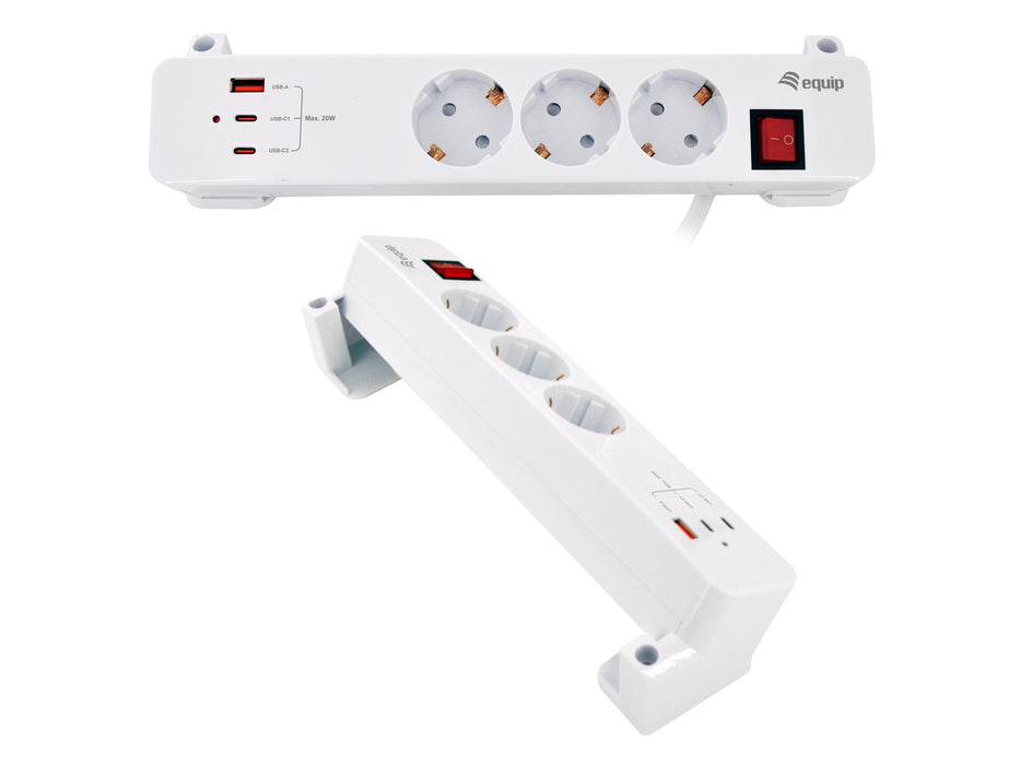 EAN 4015867243978 - Equip 245556 base múltiple 2 m 3 salidas AC Interior Blanco imagen 3