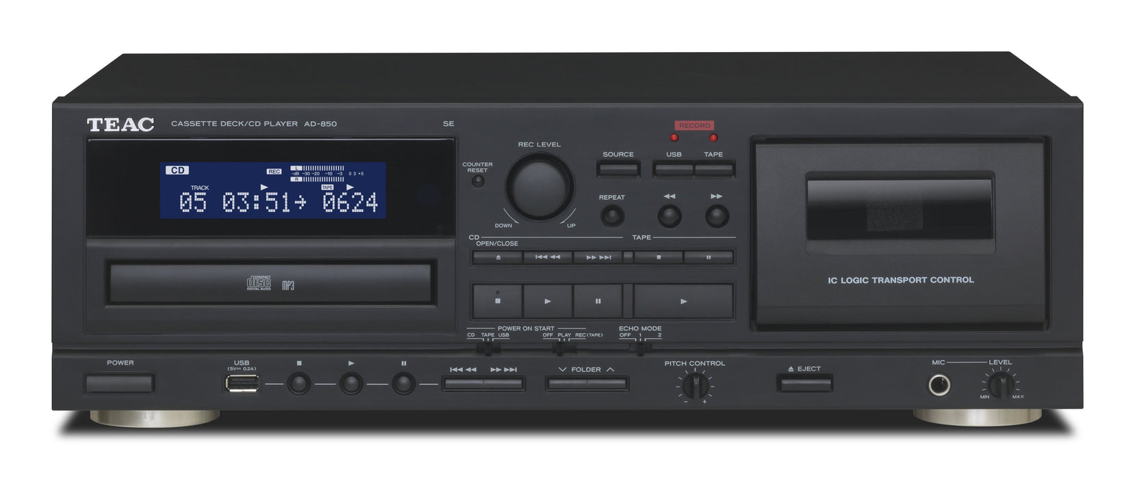 EAN 4907034224302 - TEAC AD-850-SE/B reproductor de CD Negro Reproductor de CD portátil imagen 1