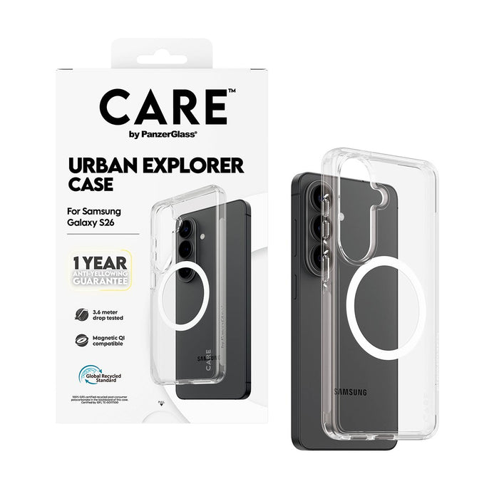 EAN 5715685034114 - PanzerGlass CARE™ by ® Urban Explorer Case Transparent w. White Qi Samsung Galaxy S26 funda para teléfono imagen 5