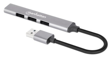 EAN 0766623168427 - Manhattan 168427 hub de interfaz USB 3.2 Gen 1 (3.1 Gen 1) Type-A 5000 Mbit/s Gris imagen 1