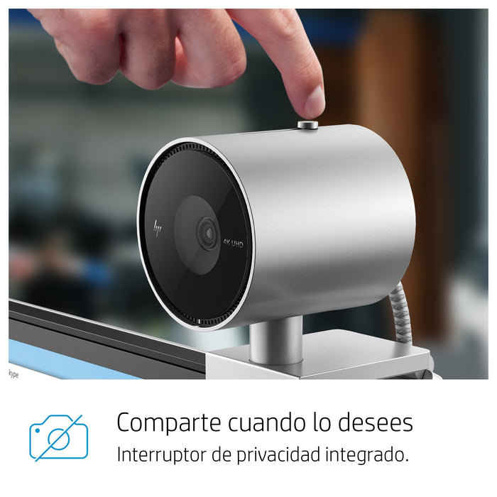 EAN 0196068595685 - HP 950 4K Webcam cámara web 3840 x 2160 Pixeles USB 3.2 Gen 1 (3.1 Gen 1) Negro, Plata imagen 17