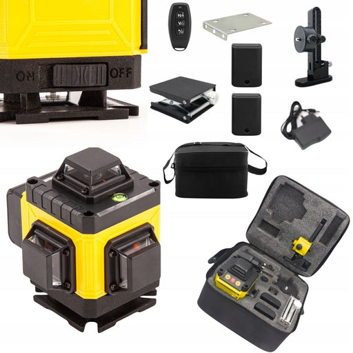 EAN 5907207228150 - Extralink Rinkinys POZIOMICA LASEROWA KRZYOWA PASZCZYZNOWA LASER 4D ZE STATYWEM Nivel giratorio 16 m imagen 2