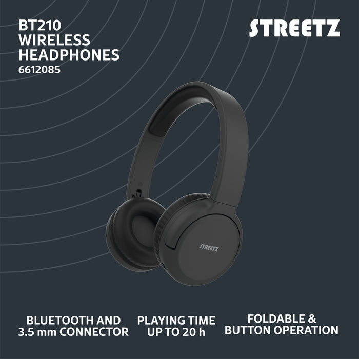 EAN 7333048068118 - Streetz BT210-BLK auricular y casco Auriculares Inalámbrico y alámbrico Diadema Llamadas/Música Bluetooth imagen 8