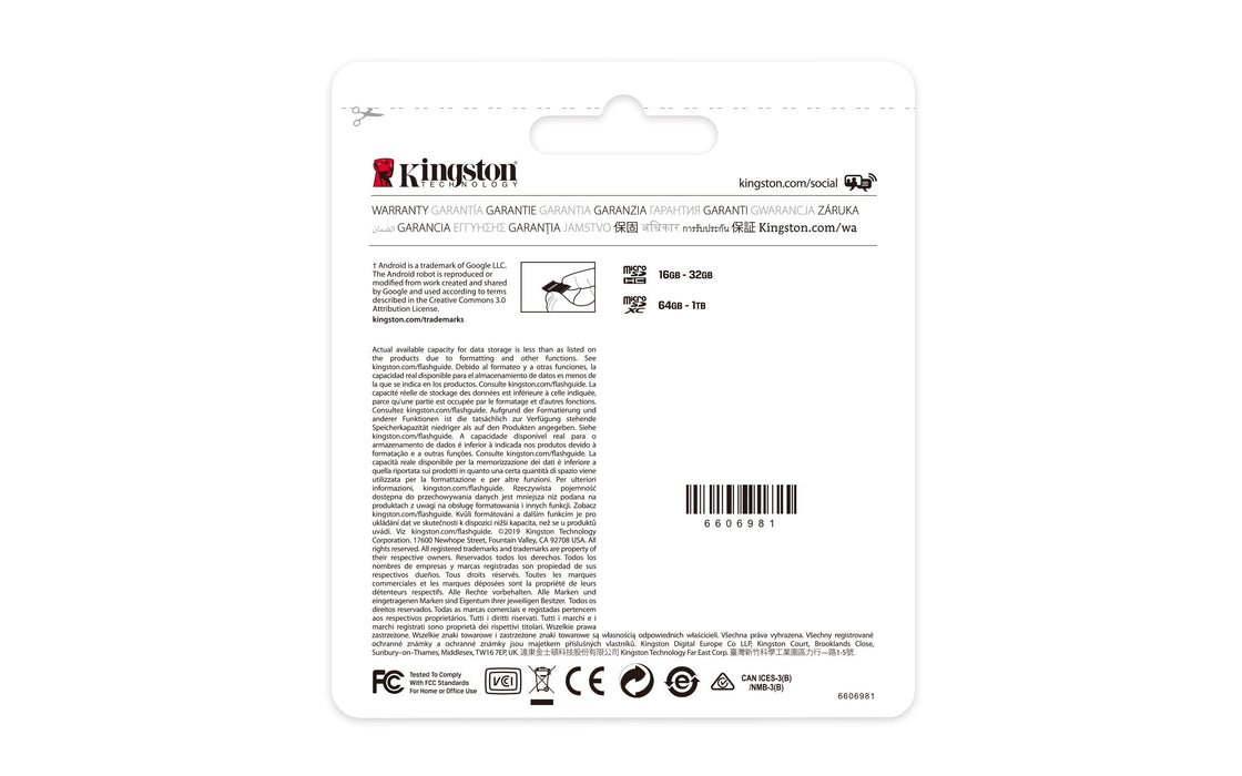 EAN 0740617299007 - Kingston Technology Canvas Select Plus MicroSDXC UHS-I Clase 10 imagen 6