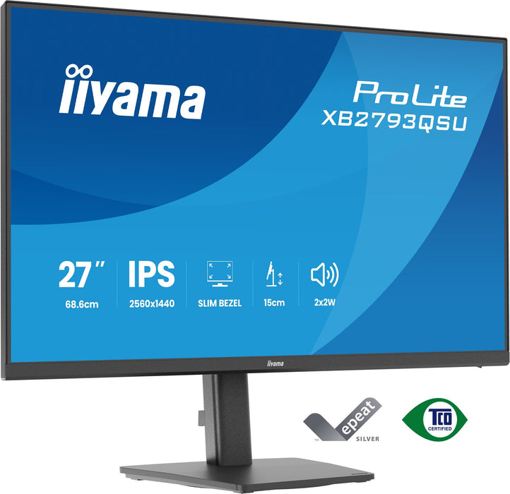 EAN 4948570126781 - iiyama ProLite XB2793QSU-B1 pantalla para PC 68,6 cm (27") 2560 x 1440 Pixeles Quad HD LED Negro imagen 1