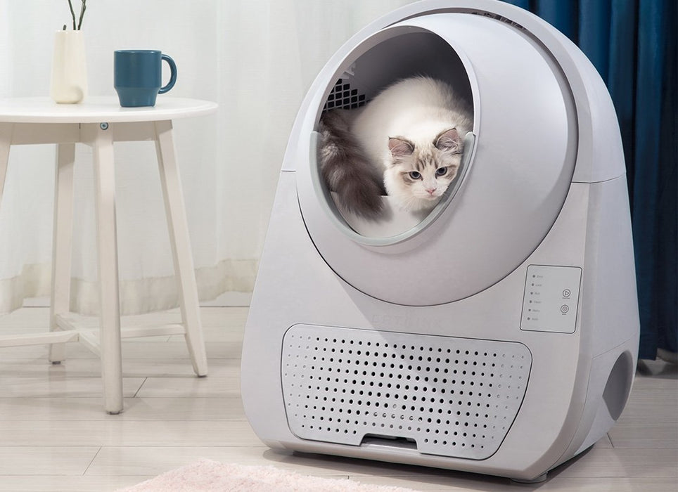 EAN 6972884750040 - CATLINK Scooper Young Gato Arenero con limpieza automática Gris imagen 2