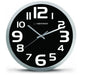 EAN 5901299929889 - Esperanza EHC013K Wall Clock - Zurich - Black Reloj de cuarzo Ovalado Negro, Blanco imagen 1