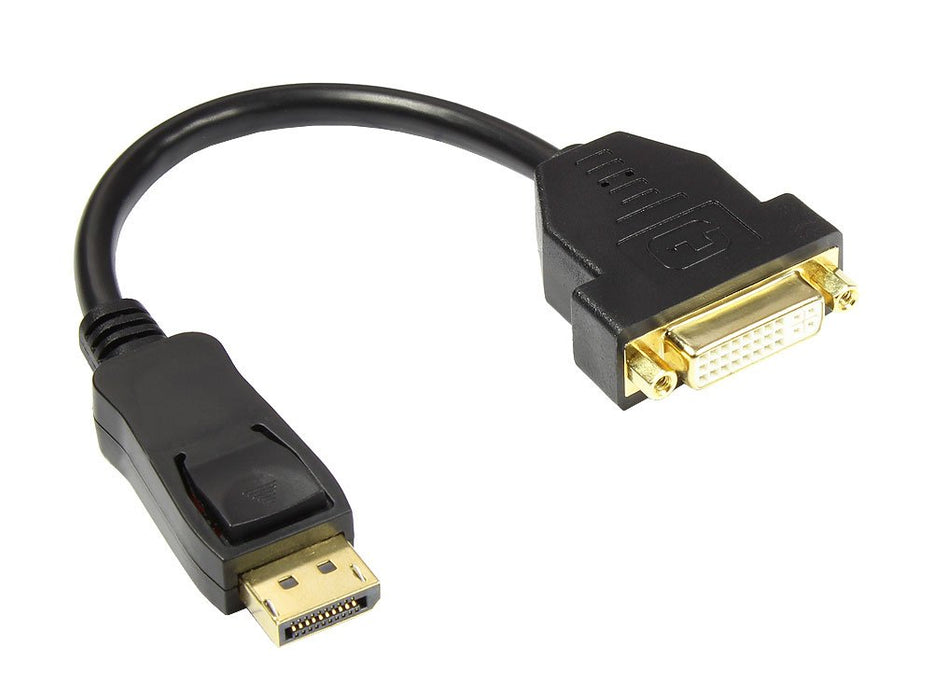 EAN 4014619816309 - Alcasa DP-AD06 adaptador de cable de vídeo 0,2 m DVI-I DisplayPort Negro imagen 1