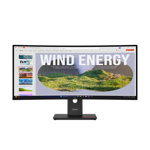 EAN 0198155878633 - Lenovo ThinkVision T34WD-40 pantalla para PC 86,4 cm (34") 3440 x 1440 Pixeles Wide Quad HD LED Negro imagen 1