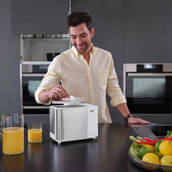EAN 8021098760128 - Braun GRILLE-PAIN HT5015WH 13 2 rebanada(s) 1000 W Gris, Blanco imagen 7