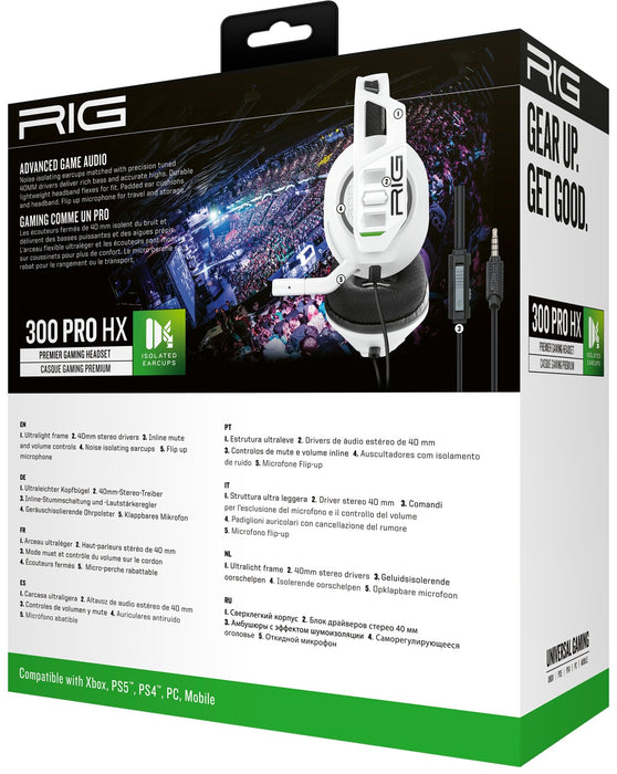EAN 3665962009279 - NACON RIG 300 PRO HX Auriculares Alámbrico Diadema Juego Blanco imagen 6