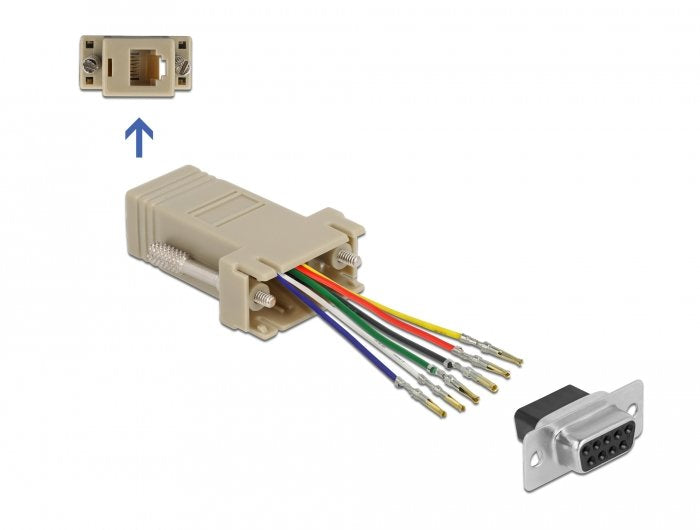 EAN 4043619667598 - DeLOCK 66759 cambiador de género para cable D-Sub 9 pin Gris imagen 2