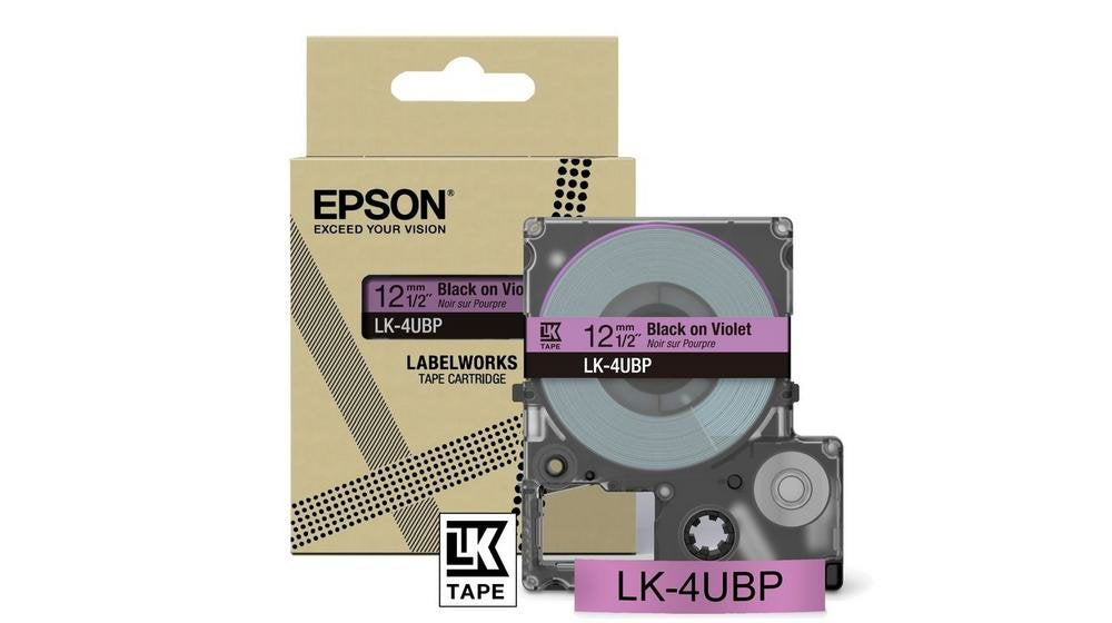 EAN 8715946713908 - Epson LK-4UBP Negro, Púrpura imagen 1