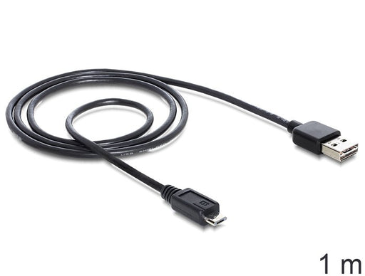 EAN 4043619833665 - DeLOCK EASY-USB 2.0-A - USB 2.0 micro-B, 1m cable USB USB A Micro-USB B Negro imagen 2