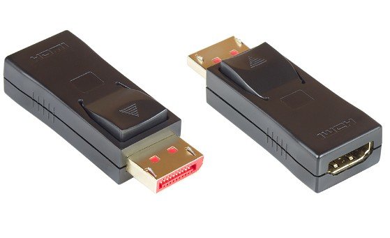 EAN 4014619715602 - Alcasa HDMI-DP14G cambiador de género para cable Displayport Negro imagen 1