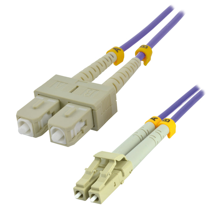 EAN 3700224749156 - MCL 0.5M SC/LC Cable de fibra óptica e InfiniBand 0,5 m Púrpura imagen 1