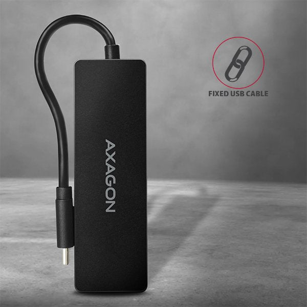 EAN 8595247904379 - Axagon HUE-G1C hub de interfaz USB 3.2 Gen 1 (3.1 Gen 1) Type-C 5000 Mbit/s Negro imagen 6