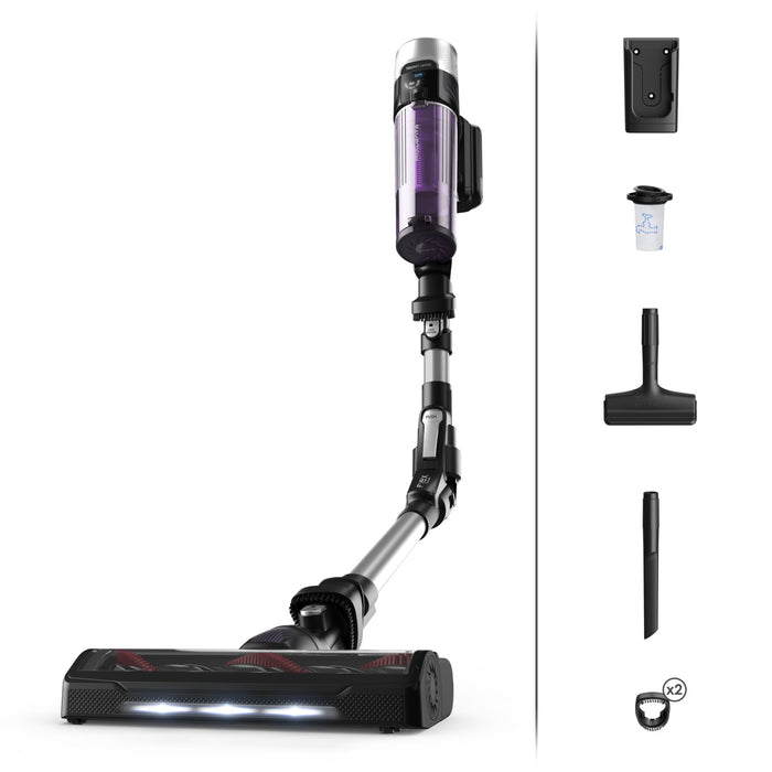 EAN 3221616048010 - Rowenta RH2037 Aspiradora escoba 2 en 1 Batería Secar Sin bolsa 0,4 L 250 W Negro, Púrpura imagen 1